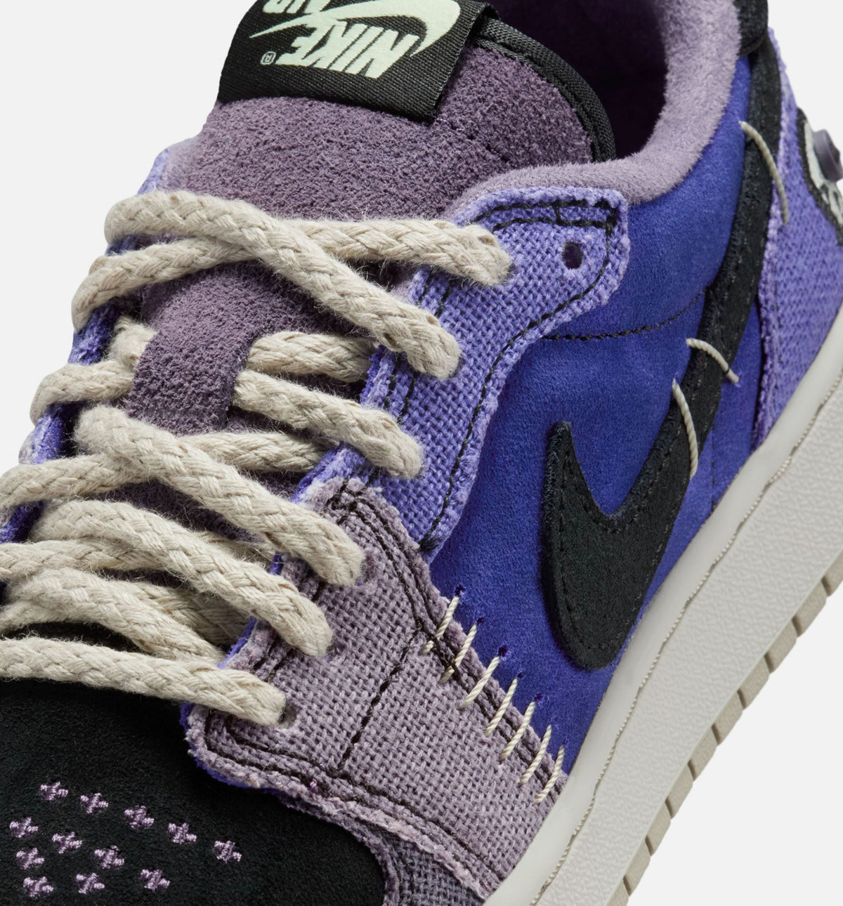 Air Jordan 1 Low OG Regency Purple and Dark Raisin Grade School Lifestyle Shoe