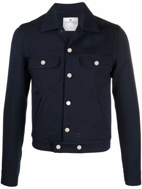 Courrèges twill trucker jacket