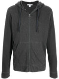 James Perse zipped-up fleece hoodie