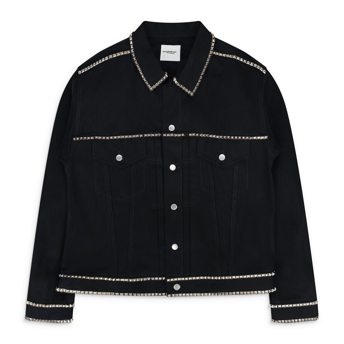 Black Studded Denim Jacket