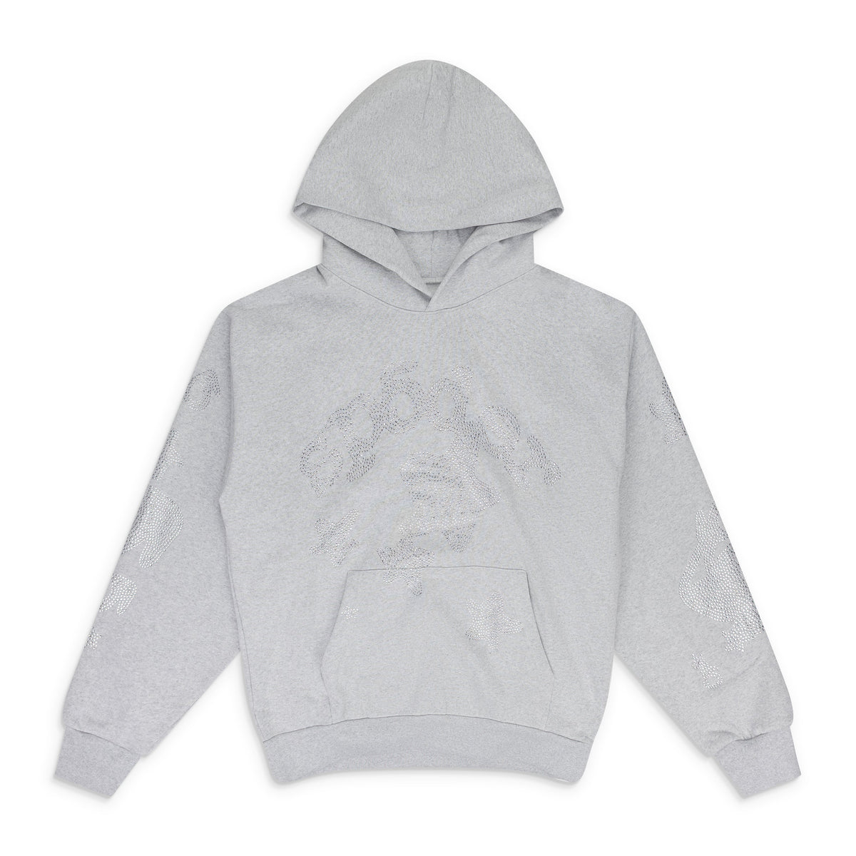 Grey Rhinestone Beluga Hoodie