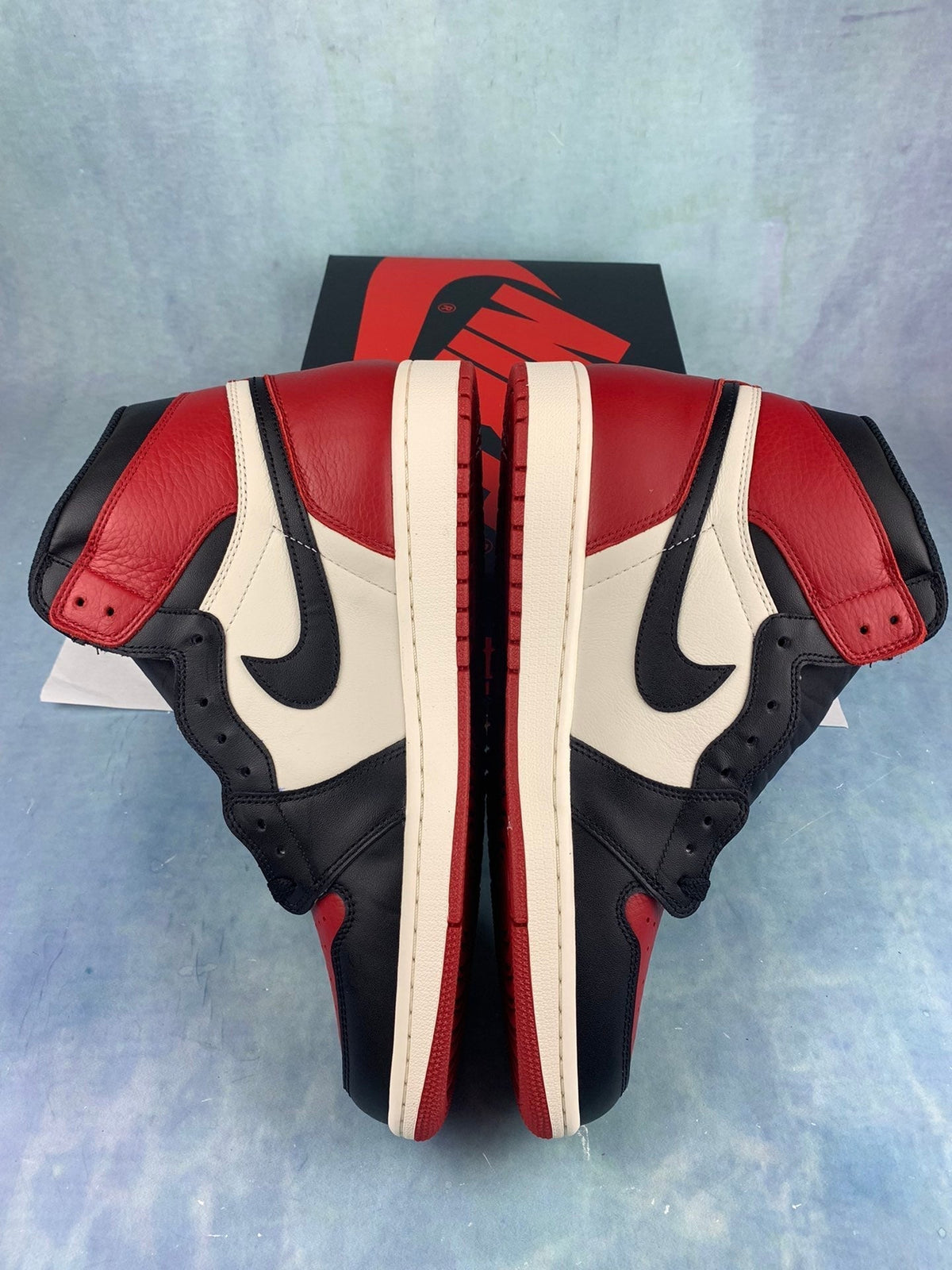 Air Jordan 1 High Black Toe 555088-610 Unisex Sneakers