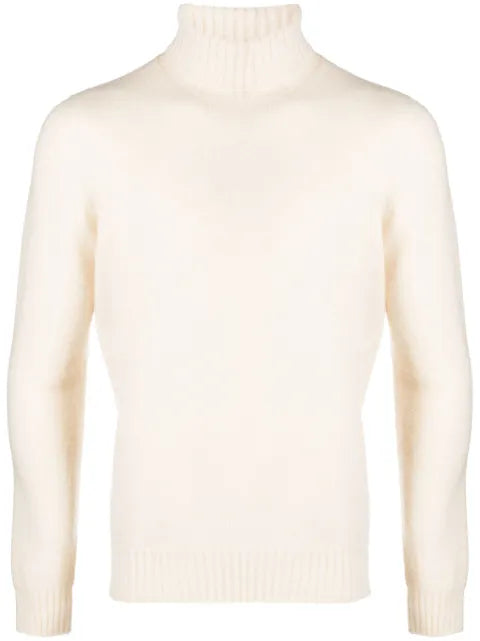 Drumohr ribbed-knit roll-neck jumper
