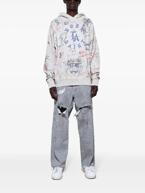 SAINT MXXXXXX LA cotton hoodie