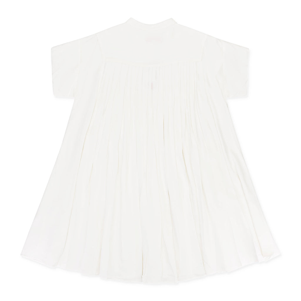 PLEATED WHITE DRESS
