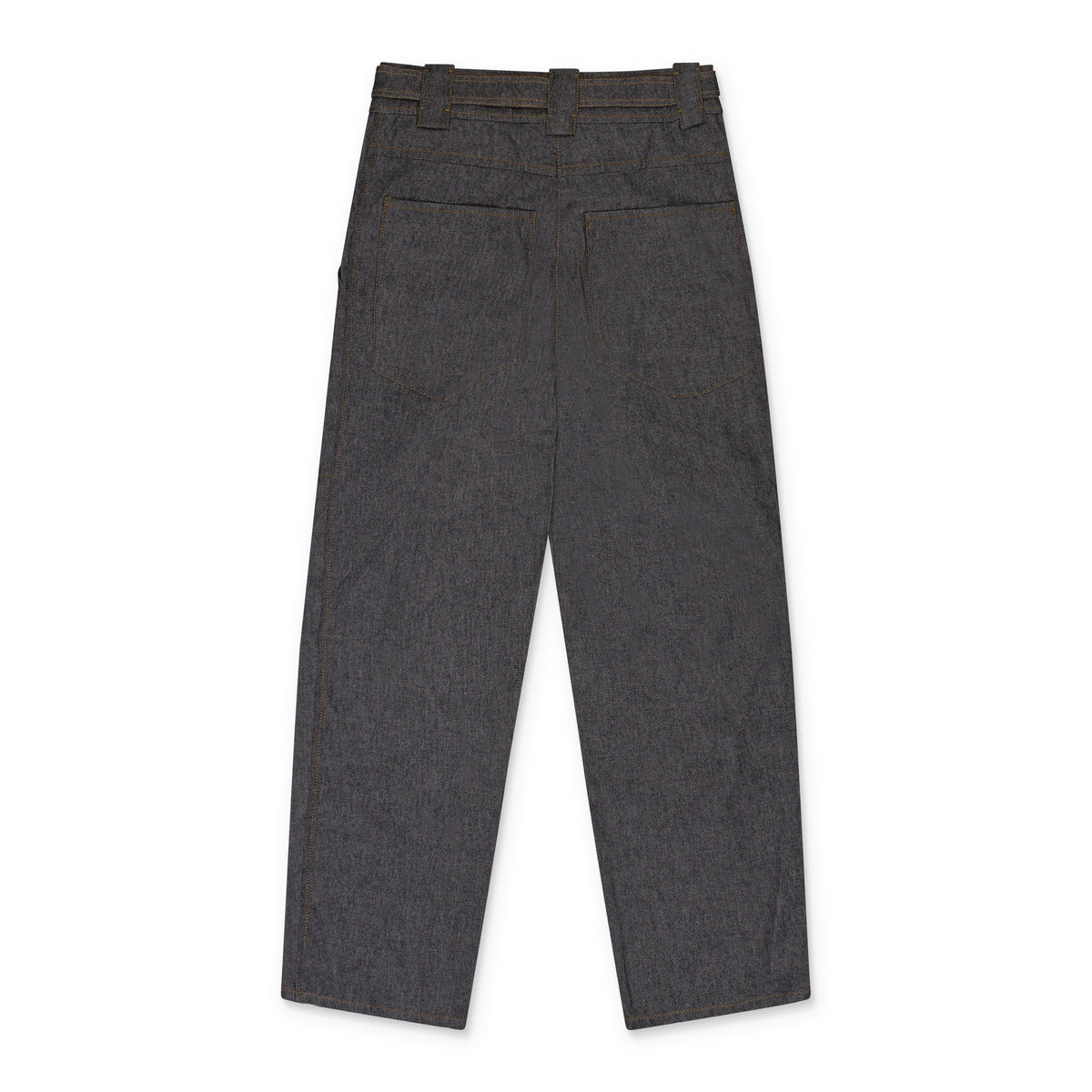 GREY CARROTS STRAIGHT PANTS