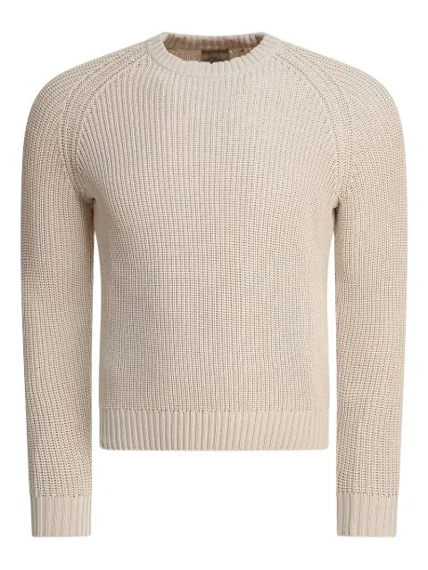 RAKKI raglan-sleeved cotton sweater