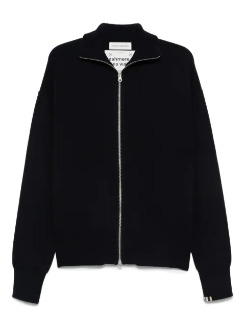 extreme cashmere zip-front cashmere cardigan