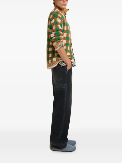 Marni chequerboard motif cardigan