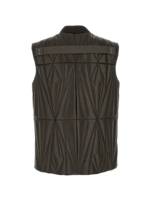 Moncler x Rick Owens quilted leather vest