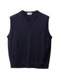 Versace embroidered wool knit vest