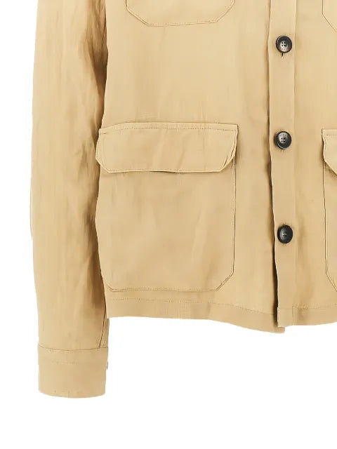Herno linen shirt jacket