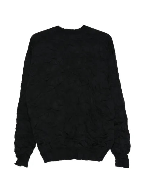 Comme des Garçons Homme crinkled-effect sweater