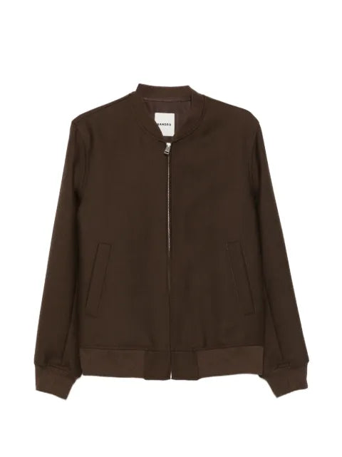 SANDRO zip-fastening long-sleeve jacket