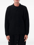 Universal Works co wool ribbed zip-up sweater