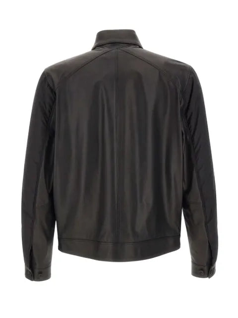 VOLFAGLI Massenzio leather-panelled quilted jacket