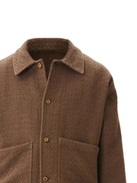 estudio niksen textured-finish shirt jacket
