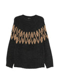 DONDUP intarsia-knit raglan-sleeve sweater