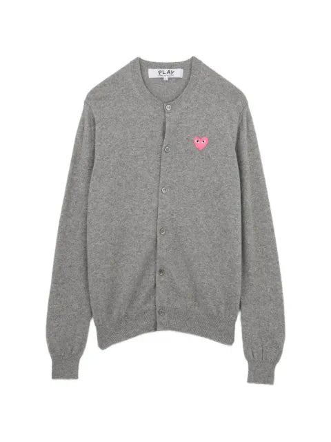 Comme Des Garçons Play worsted yarn v-neck cardigan