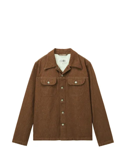 MM6 Maison Margiela contrast-stitch denim jacket