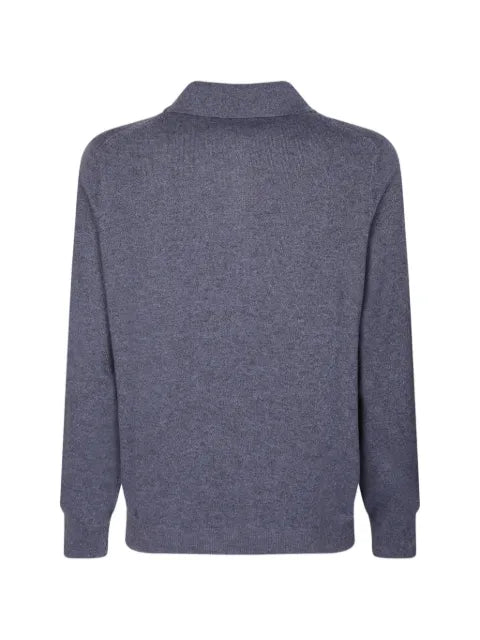 Brunello Cucinelli spread-collar knitted sweater