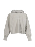 Maison Margiela logo-embroidered cropped hoodie