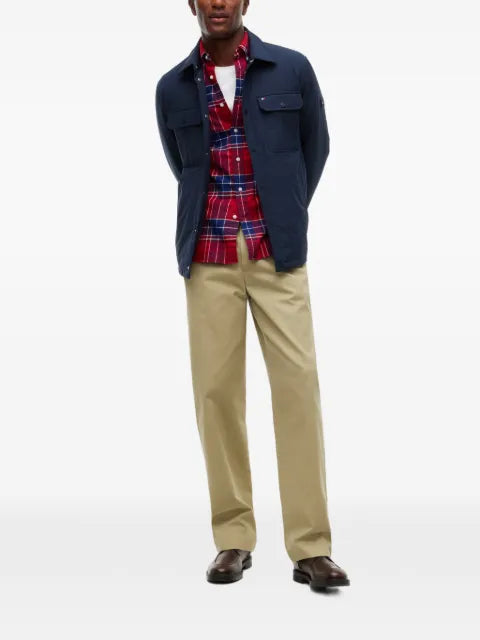 Tommy Hilfiger padded logo-patch shirt jacket