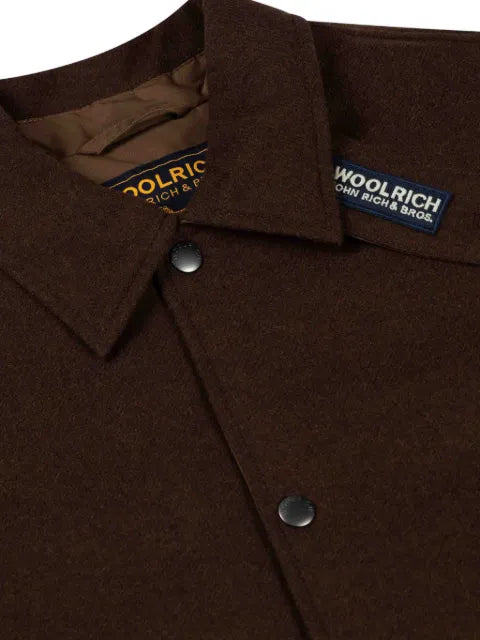 Woolrich logo-patch long-sleeve jacket