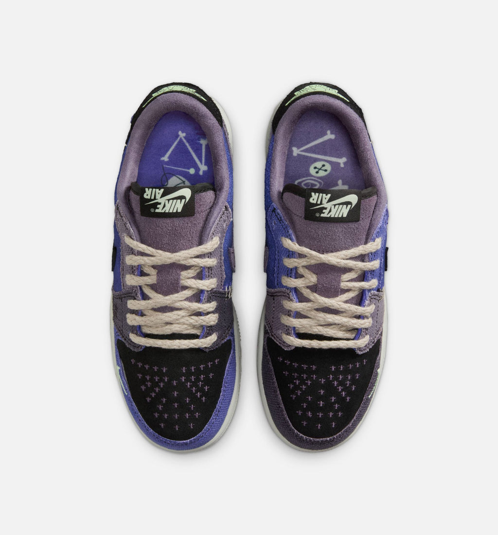 Air Jordan 1 Low OG Regency Purple and Dark Raisin Grade School Lifestyle Shoe