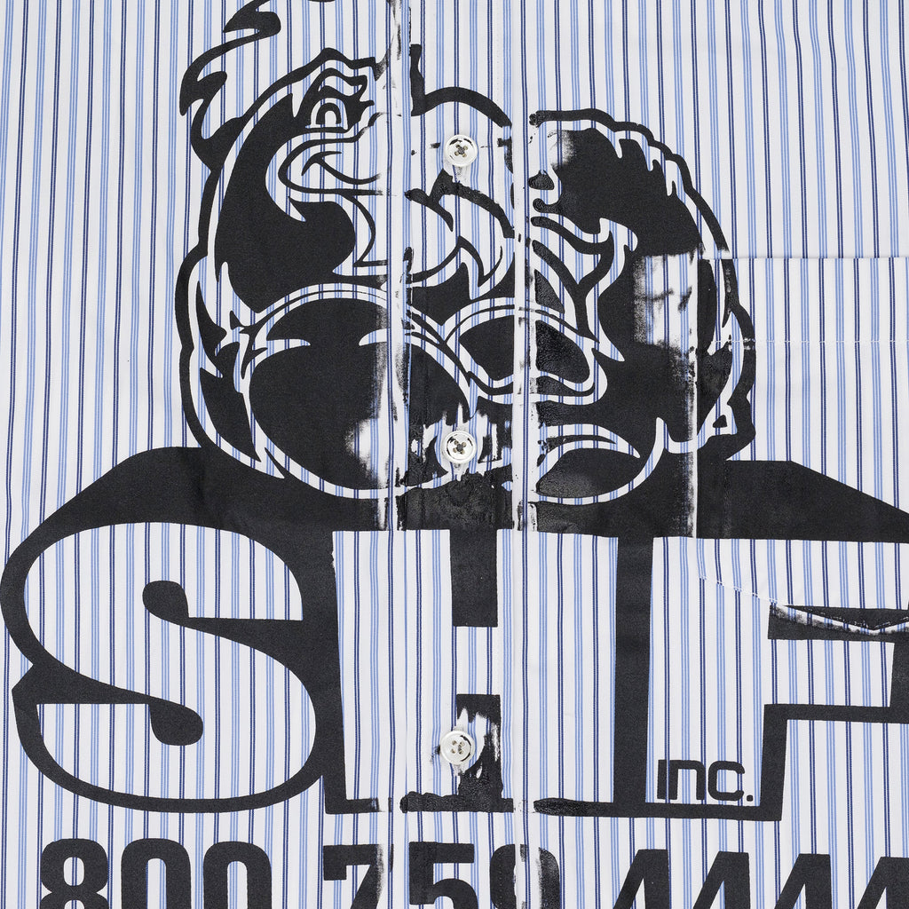 Blue Chicken Button Down Shirt