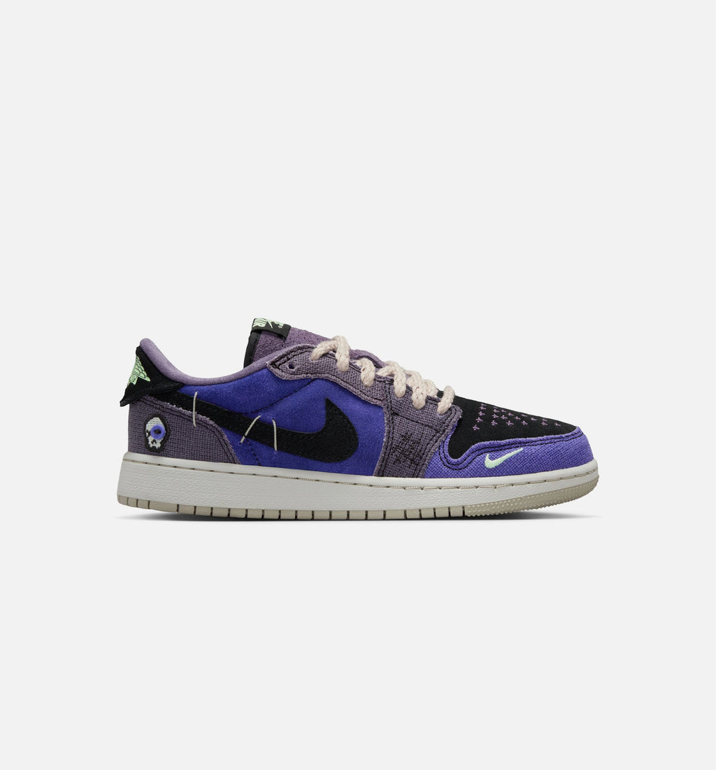 Air Jordan 1 Low OG Regency Purple and Dark Raisin Grade School Lifestyle Shoe