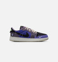 Air Jordan 1 Low OG Regency Purple and Dark Raisin Grade School Lifestyle Shoe