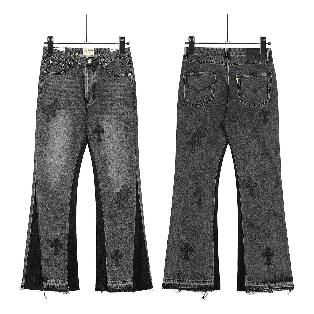 Chrome Hearts Gallery Dept Cross Patch Flare Denim Jeans