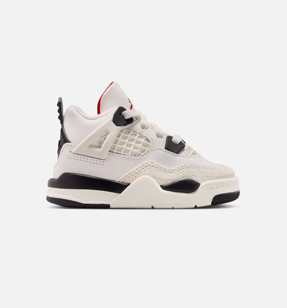 Air Jordan 4 Retro Flight Club Baby & Toddler Shoes - Cream/Black/Red