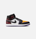 Air Jordan 1 Mid SE Men's Lifestyle Shoes - True Red White Court Purple Black