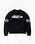 STRIPE RAGLAN CREW