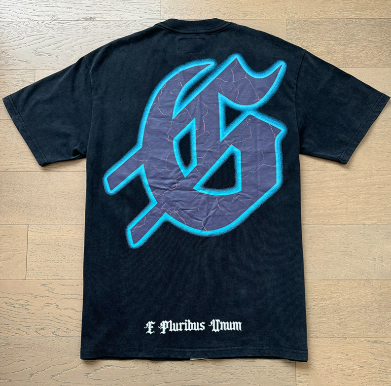 Godspeed “E Pluribus Unum” Skull Island Tee – Black/Blue