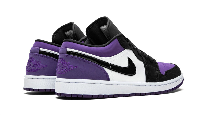 Air Jordan 1 Low 'Court Purple' – White & Vibrant Purple AJ1 Low with Classic Court-Ready Details