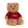 Bartholomew Bear Bouffant with Personalized Red Jumper