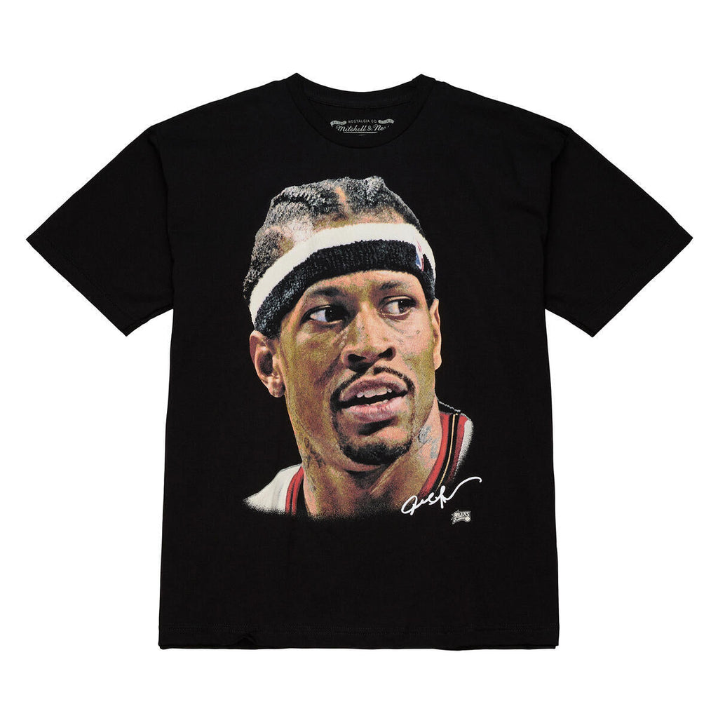 M&N NBA 76ers Allen Iverson Real Big Face Tee