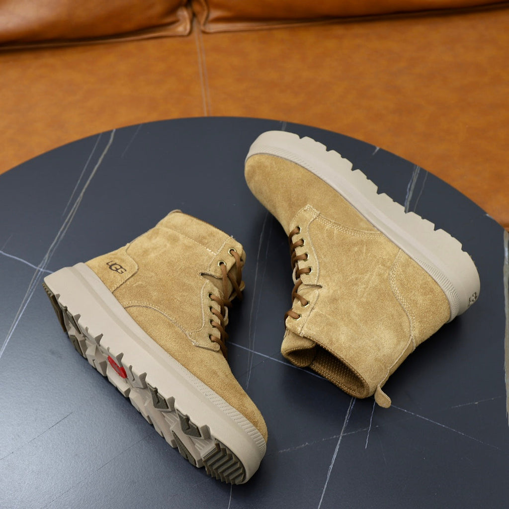 UGG Sand Nubuck Lace-Up Winter Boots