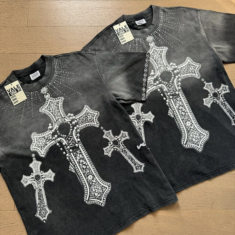 VALE USA Cross Graphic Short-Sleeve T-Shirt