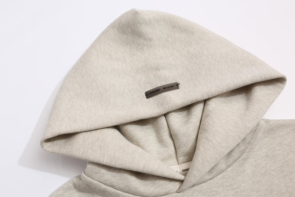 Fear of God Essentials Logo Pullover Hoodie - Light Heather Gray
