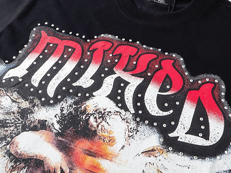 MIXED EMOTION Angel Graphic Short-Sleeve T-Shirt
