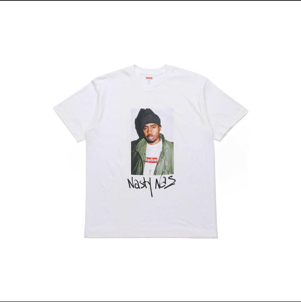 Supreme Nas Portrait Graphic T-Shirt
