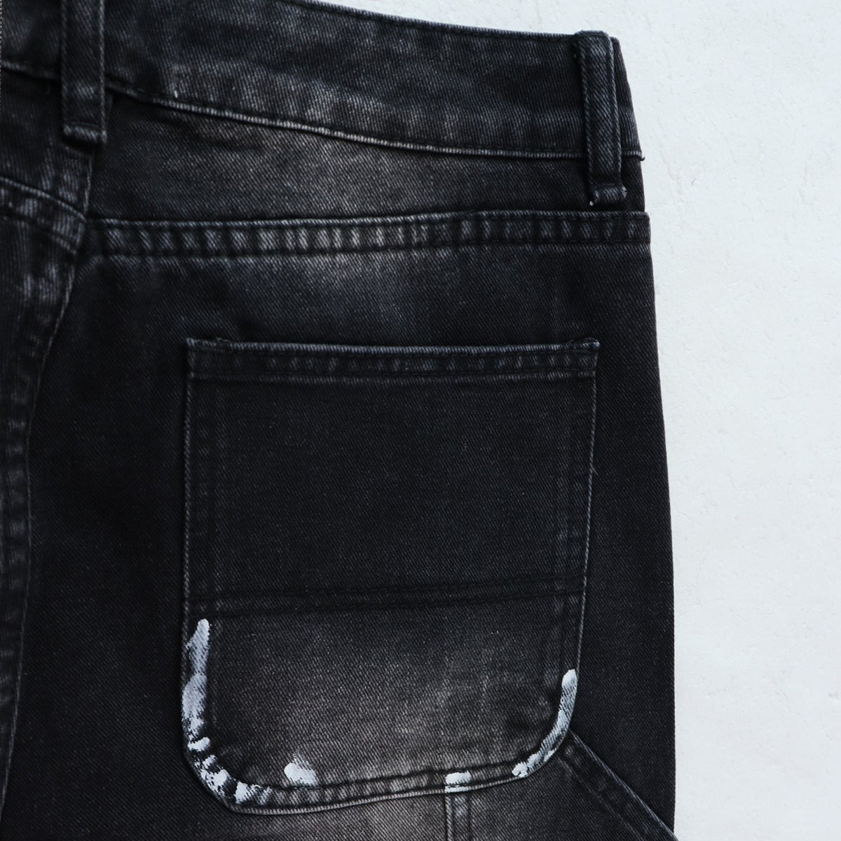 Valley Dreams Distressed Paint-Splatter Jeans