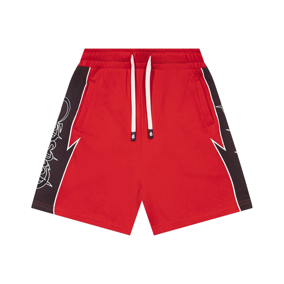 Godspeed Printed Side-Panel Drawstring Shorts