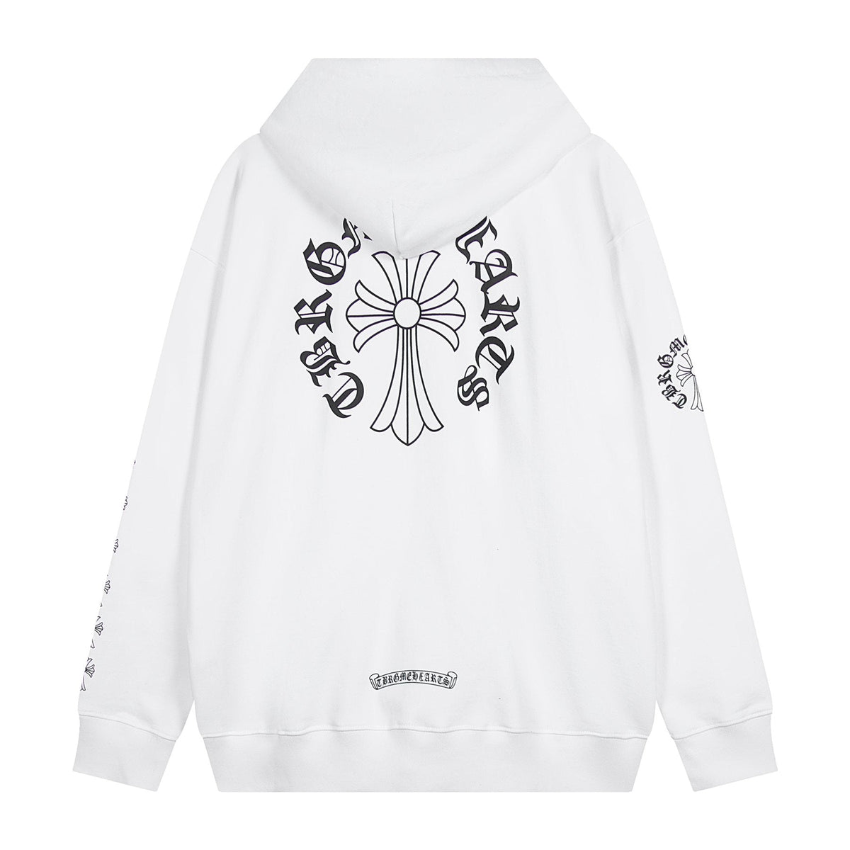 Chrome Hearts Horseshoe Cross Sanskrit Zip Hoodie