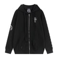 Chrome Hearts Horseshoe Cross Sanskrit Zip Hoodie
