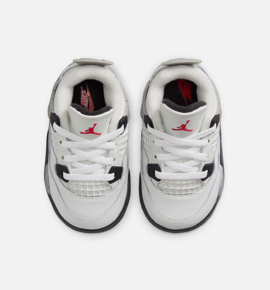 Air Jordan 4 Retro White Cement Infant/Toddler Lifestyle Shoe